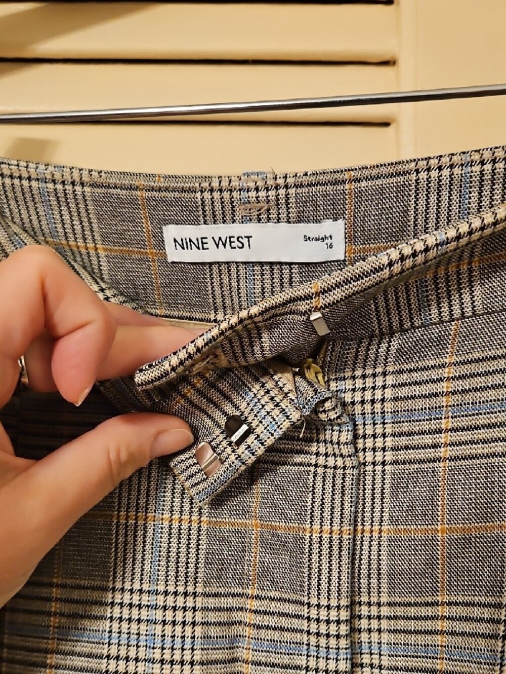 Nine West Women's Gray Plaid Dress Pants - Picture 5 of 5
